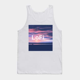 LoFi OG beach sunset Tank Top